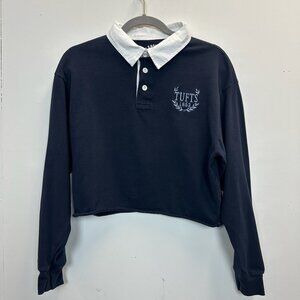 Tufts University Cropped Rugby Shirt Medium League
